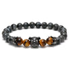 Bulldog Millionaire Natural Stone Beaded Bracelet - Zodeys