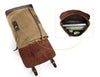 Unisex Vintage Canvas Leather Laptop Backpack - Zodeys