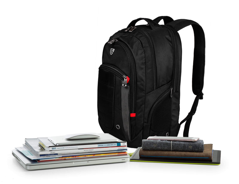 Computer & Laptop Rucksack (Black) (Fits 15" Laptops) - Zodeys