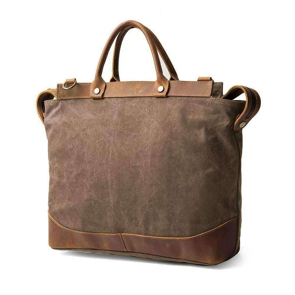 Canvas Laptop Briefcase Bag - Zodeys