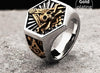 Hexagon Totem Skull Premium Masonic Ring - Zodeys