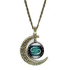 Bronze Crescent Zodiac Necklace - Zodeys