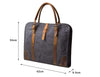 Genuine Leather Business Messenger Briefcase Laptop Bag - Zodeys