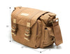 Canvas Camera Bag Shockproof Case DSLR Travel Padded Box - Zodeys