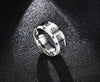 Beveled Carbon Fiber Inlay Masonic Ring - Zodeys