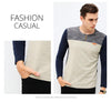 O-Neck Slim Fit Long Sleeve Casual Shirt
