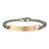His Beauty & Her Beast Couple's Chain Link Rhinestone Bracelets - Zodeys