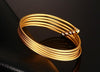 Stacked Wire Chain Bead Ball Bangles
