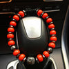 Taiwan Cinnabar Stone Beaded Buddha Bracelet - Zodeys