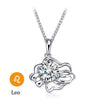 Silver Zodiac Constellation Pendant Necklace