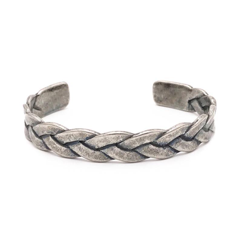 Twisted Yungin Silver Wire Cuff Bangle - Zodeys