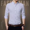 Casual Long Sleeve Jacquard Weave Slim Fit Shirt - Zodeys