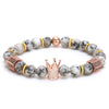 Imperial Crown Natural Stone Charm Bracelet - Zodeys