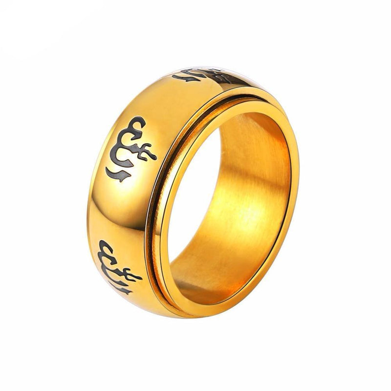 Polished Rotatable Islamic Ring - Zodeys