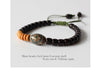Tibetan Green Agate, Coconut Shells & Ivory Nut Healing Bracelet - Zodeys