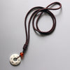 Tagua Nut Om Mani Padme Hum Simple Amulet Necklace - Zodeys