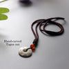 Tagua Nut Om Mani Padme Hum Simple Amulet Necklace - Zodeys