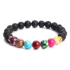 Black Lava Stone Chakra Pulse Bracelet - Zodeys