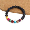 Black Lava Stone Chakra Pulse Bracelet - Zodeys