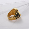 Gold Masonic Signet Ring - Zodeys