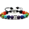 Chakra Tree Of Life Weaved Rope Charm Bracelet - Zodeys