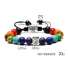 Chakra Tree Of Life Weaved Rope Charm Bracelet - Zodeys