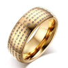 Lucky Buddhist Engraved Tungsten Ring - Zodeys