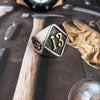 Outlaw 13 Polished Silver Biker Ring - Zodeys