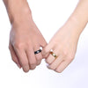 Couple's King & Queen Matte Finished Rings - Zodeys