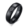 Couple's King & Queen Matte Finished Rings - Zodeys
