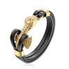 Gold Leo Lion Anchor Limited Edition Bracelet - Zodeys