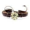 Zodiac Sign Lace-Up Leather Bracelet - Zodeys