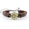 Zodiac Sign Lace-Up Leather Bracelet - Zodeys