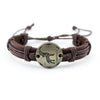 Zodiac Sign Lace-Up Leather Bracelet - Zodeys