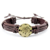 Zodiac Sign Lace-Up Leather Bracelet - Zodeys