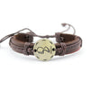 Zodiac Sign Lace-Up Leather Bracelet - Zodeys