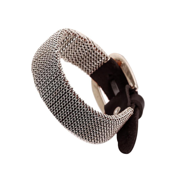 Men's Retro Onyx Mesh Bracelet - Zodeys