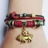 Zodiac Sign Hemp Leather Bracelet - Zodeys
