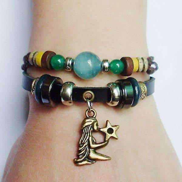 Zodiac Sign Hemp Leather Bracelet - Zodeys