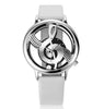 Hollow Musical Note Leather Watch - Zodeys