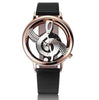 Hollow Musical Note Leather Watch - Zodeys
