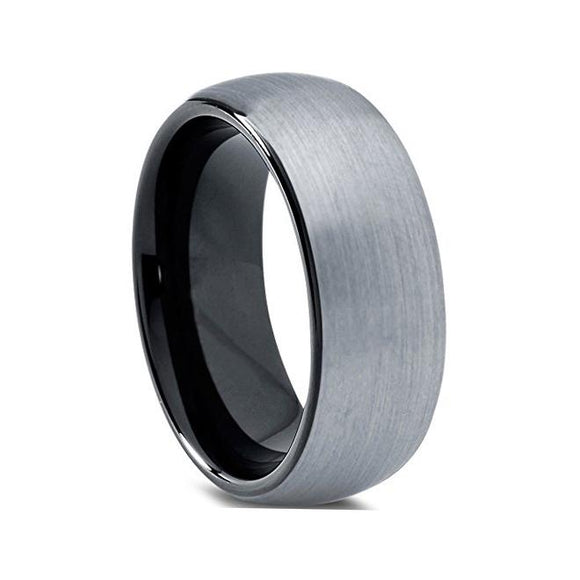 Brushed Finished Black Tungsten Ring - Zodeys