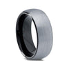 Brushed Finished Black Tungsten Ring