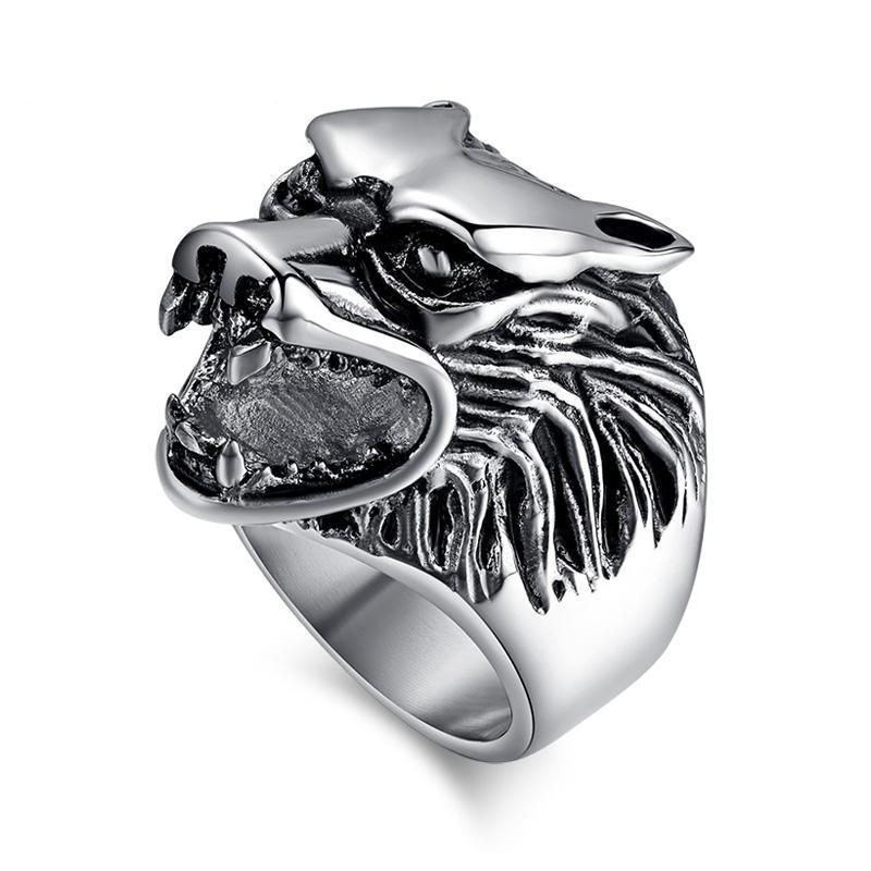 Classic Wolf Head Ring - Zodeys