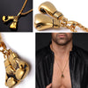 Gold Boxing Gloves Charm Necklace - Zodeys