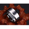 Matte Finished Silver Tungsten Carbide Ring - Zodeys