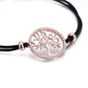 Pacific Rhinestone Tree of Life Lucky String Bracelet - Zodeys