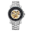 Onyx Gold Mechanical Skeleton Watch - Zodeys