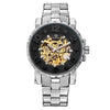 Onyx Gold Mechanical Skeleton Watch - Zodeys
