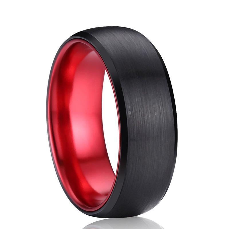 Dome Brushed Tungsten Carbide Zysto Ring - Zodeys
